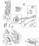 Misc ElectOil GardFlywheel Diagram and Parts List for  Briggs and Stratton Engine